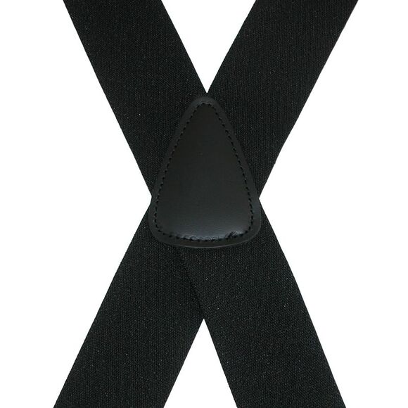 CTM Men's Big & Tall Elastic Solid Color X-Back Suspender with Swivel Hook Ends - Picture 3 of 3